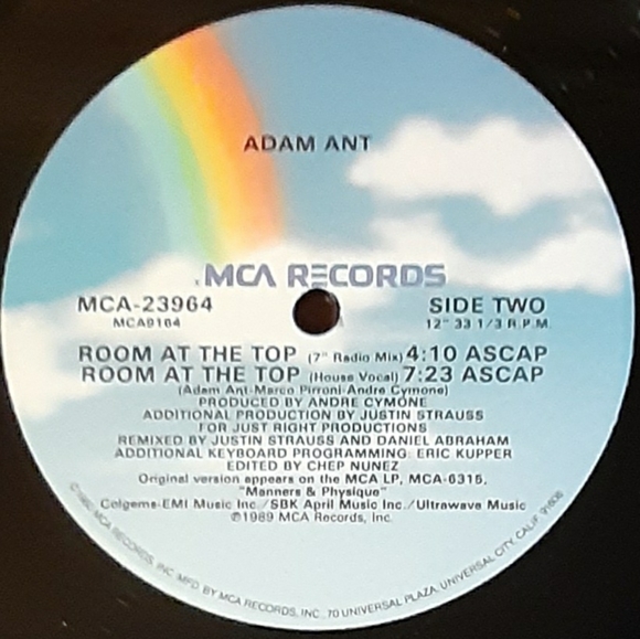 Vintage Adam Ant "Room At The Top" Extended Versio - Picture 6 of 6